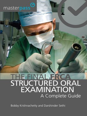 cover image of The Final FRCA Structured Oral Examination